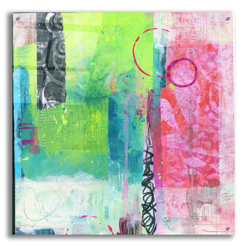 "Firenze" par Fiona Stokes-Gilbert, art mural en verre acrylique, H 36 po x l 36 po x P 0,2 po