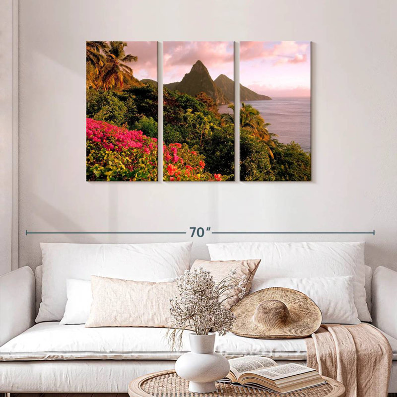 Nicci Pitons de Sainte-Lucie, H 28 po x l 45 po