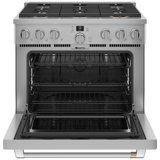Café 36" Smart Dual-Fuel Commercial-Style Range With 6 Burners (Natural Gas)
