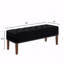 Banc capitonné avec rangement-695209012