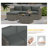 5-Piece All-Weather Wicker Patio Conversation Set With Cushions And Glass Table-727472192