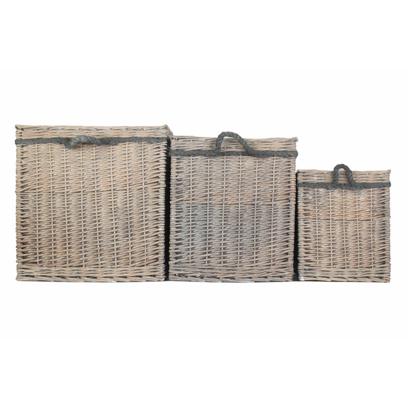Fleur De Lis Living Wicker Decorative Basket