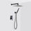 Devon 2-Way Shower Set With Hand Shower Set - Wall Mount - 12" Brass
