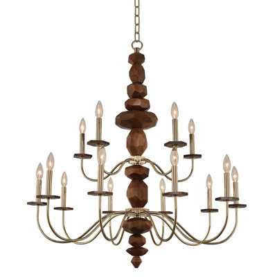 Lustre champagne Lassen 15 LT Kalco