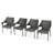 Contemporary PE Wicker Stacking Dining Chairs