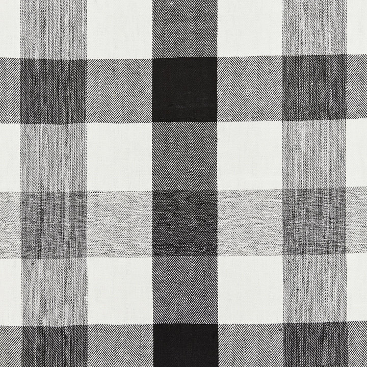 Tissu écossais en lin Chatham Westport, Noir