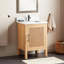 24" Ayanna Single Bathroom Vanity Set with Rectangular Undermount Sink-77152685