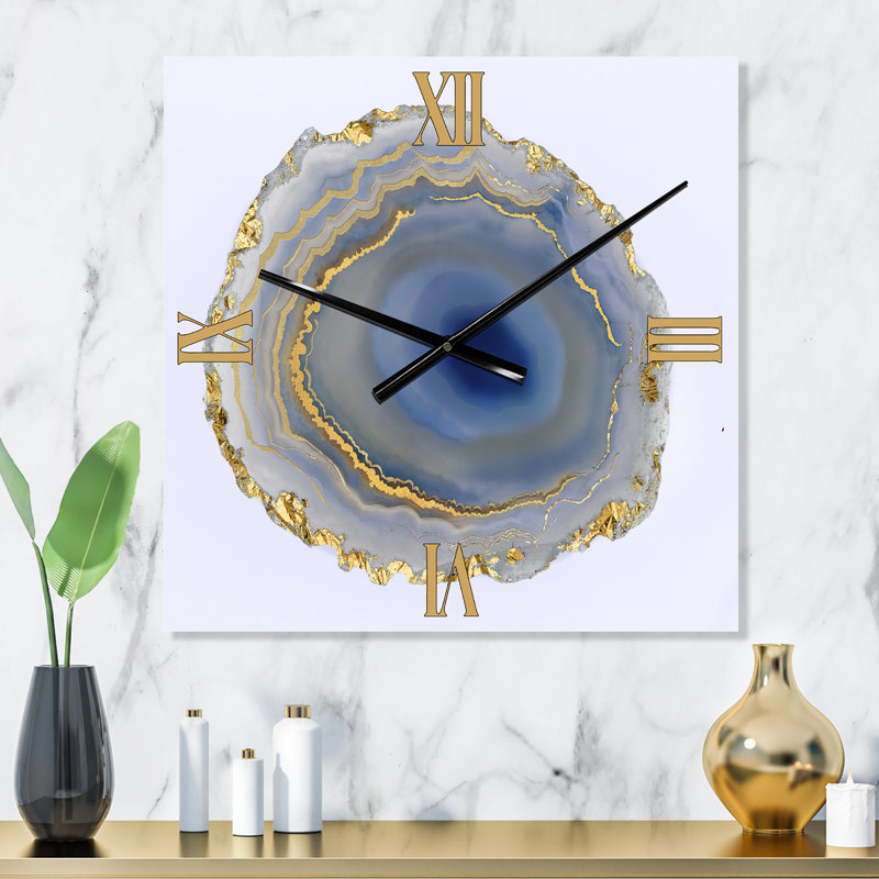 Horloge murale Golden Water Agate, Grand