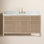 Lala 60" Single Bathroom Vanity with Grain White Engineered Stone Countertop without Mirror