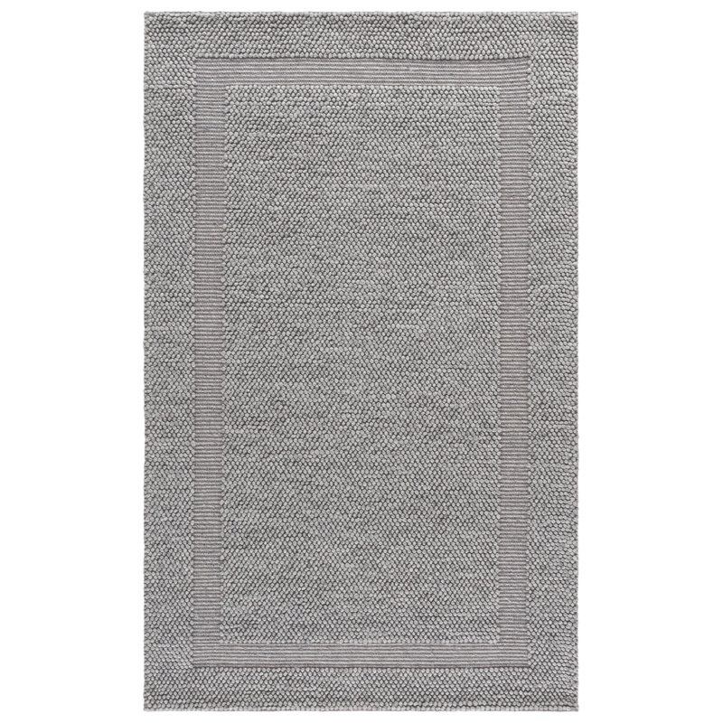 Natura Hand Woven Wool; Cotton; Recycled P.E.T Solid Color Indoor Rug, Rectangle 6' x 9'