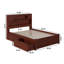  Lit plateforme en bois massif avec pied de lit et tiroir de rangement Casandra-2137233491-2137233493
