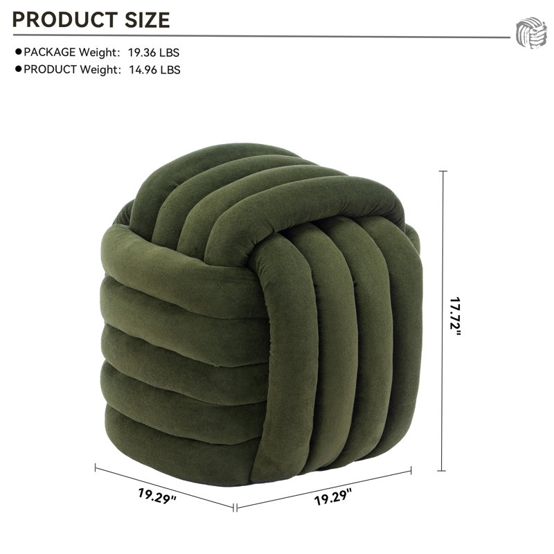 Repose-pieds en tissu Chenille
