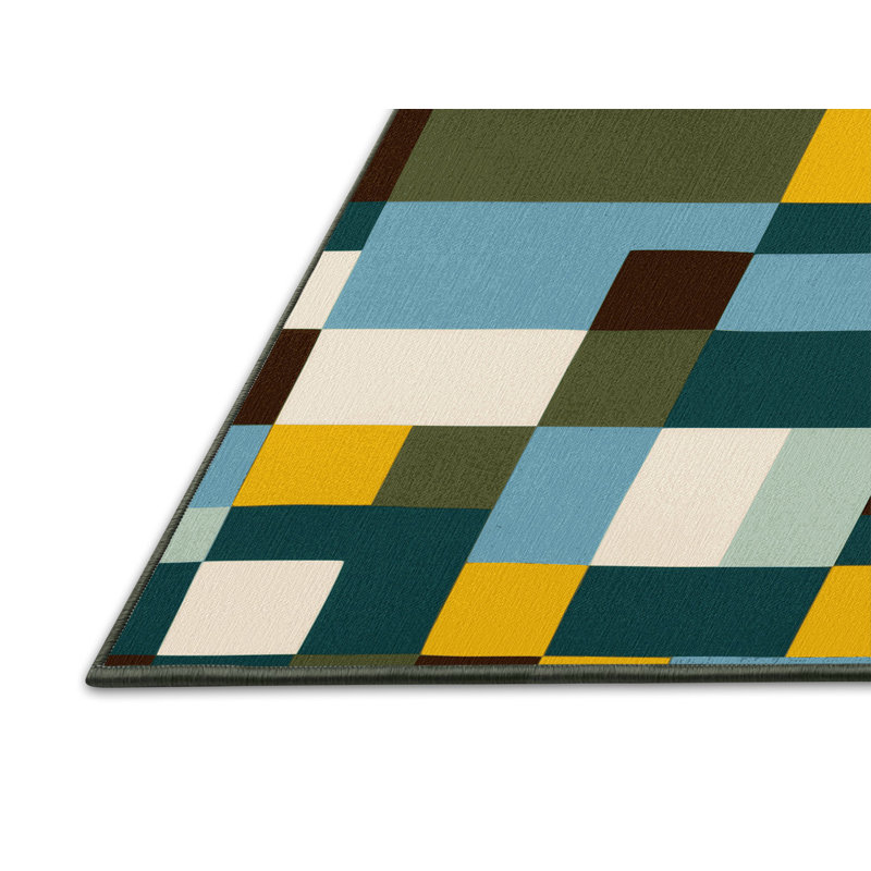 Earthly Grids Rug, Rectangle 8' x 10'