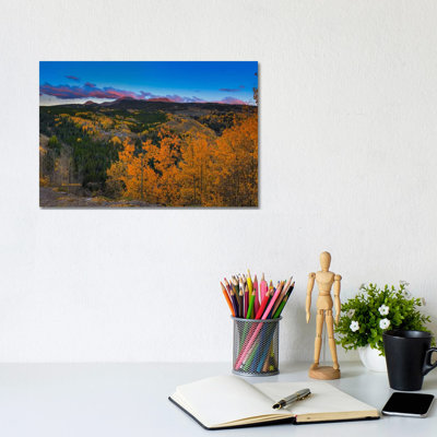 Autumn Sunset Near Durango by Bill Sherrell - Wrapped Canvas Print
