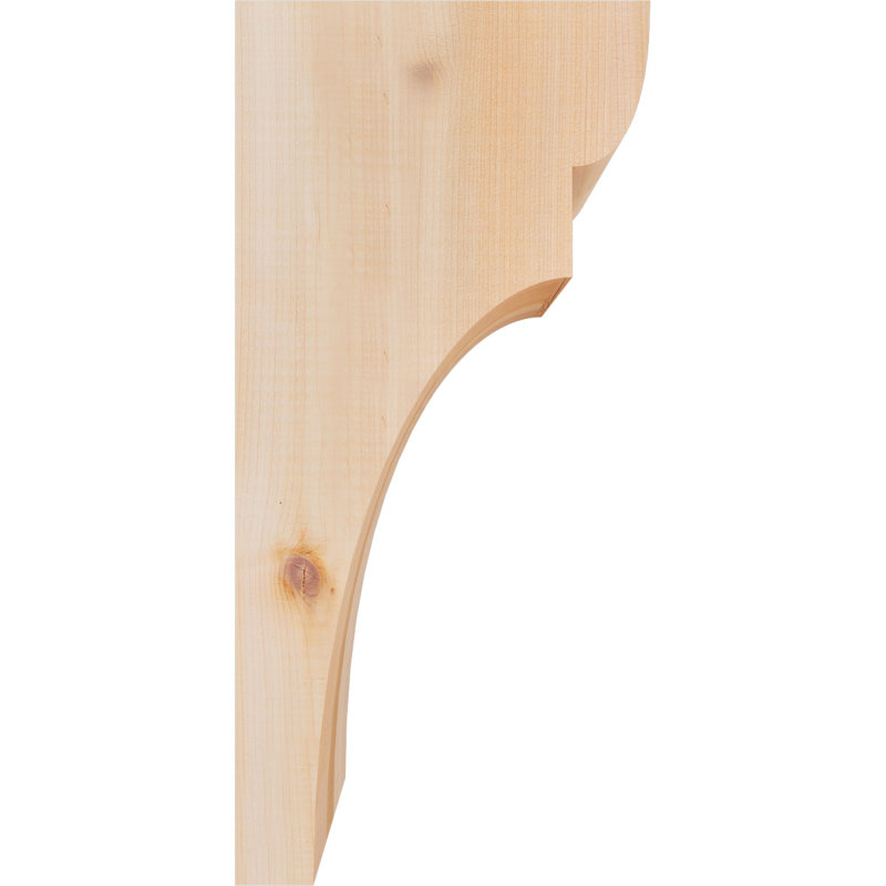 Yorktown Corbel, H 16 po x l 5,5 po x P 8 po, Cèdre rouge, Lisse