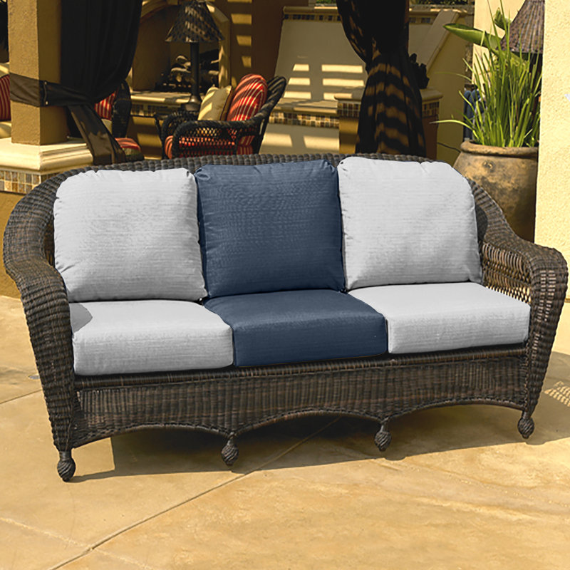 Coussin de siège / chaise longue Amala Sunbrella®, Spectre indigo Sunbrella®