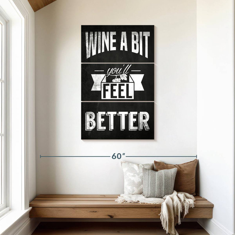 Kema Wine A Bit Sign, 45" H x 28" W