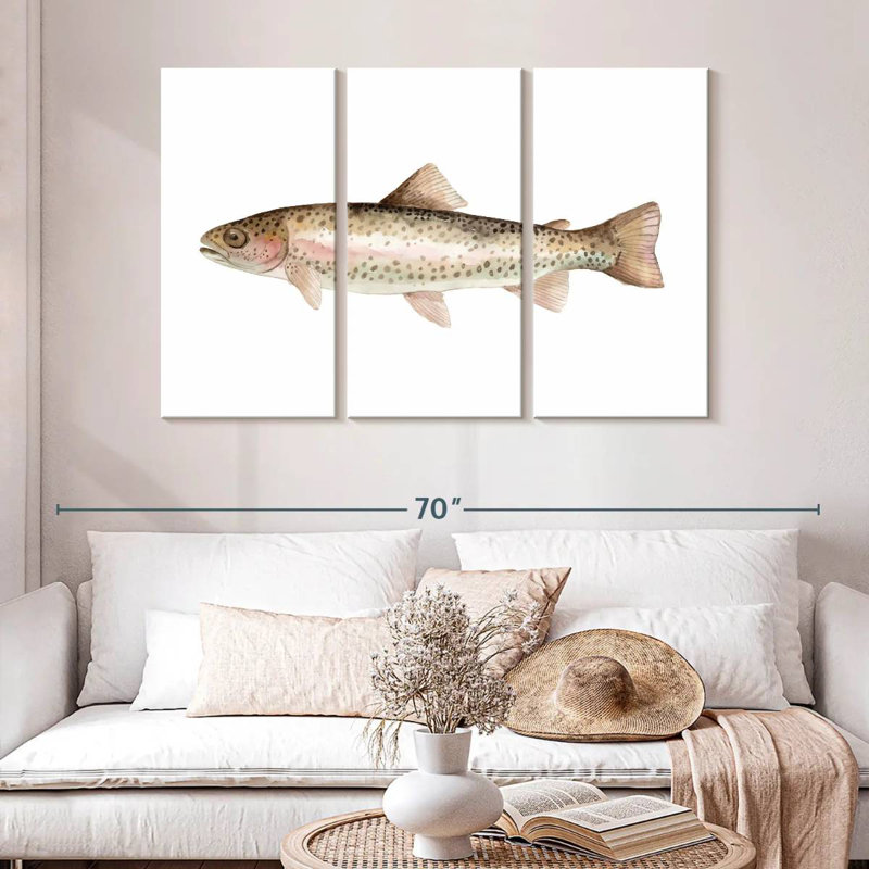 Rainbow Trout, 32" H x 50" W