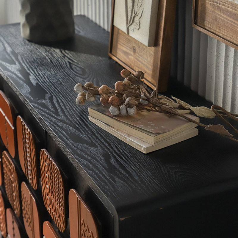 American Retro Checkered Sideboard