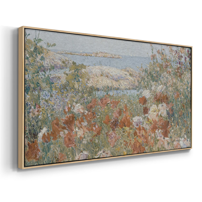 Botanical Series-CDXV III - Toile tendue avec châssis encadré - Prêt à être accroché, H 21 po x l 41 po, Naturel