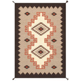Geometric Area Rug in Ivory