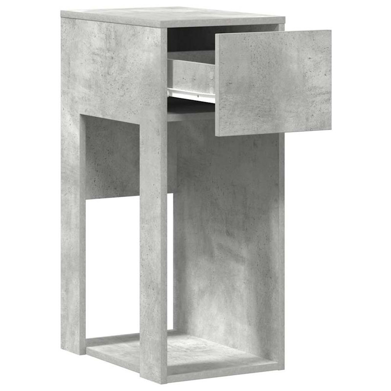 74cm H Computer Cabinet, Concrete grey