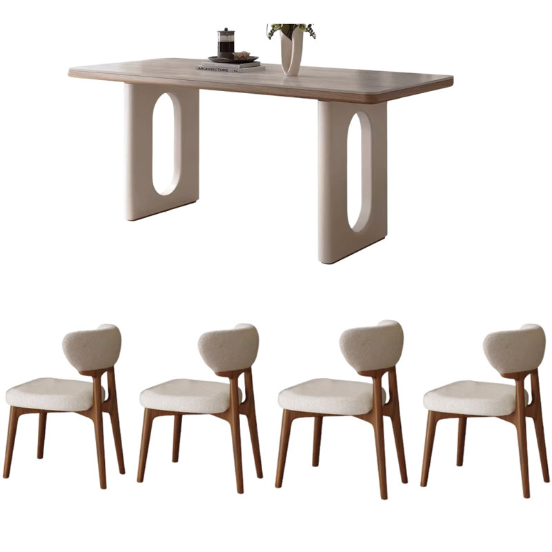 French modern dining table, 29.53"H x 62.99"L x 31.5"W