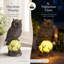 Statue de jardin hibou solaire 8,26 "avec orbe lumineux DEL