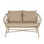 Extérieur moderne: PE tissé, revêtement, l 48,50 po x P 28,25 po, H 28,75 po, assemblage inclus, siège de patio à capacité de poids de 600 lb: coussins d'eau, l 48,50 po x P 28,25 po, requis, capacité