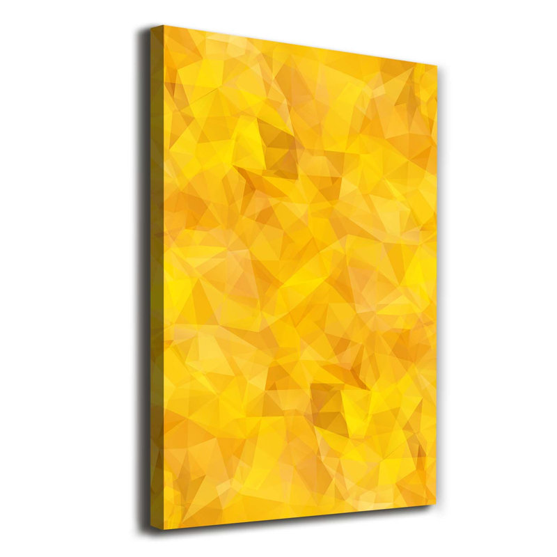 Abstraction Triangles - Wrapped Canvas Print