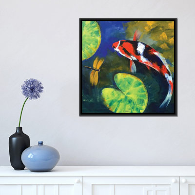 " Showa Koi And Dragonfly " by Michael Creese