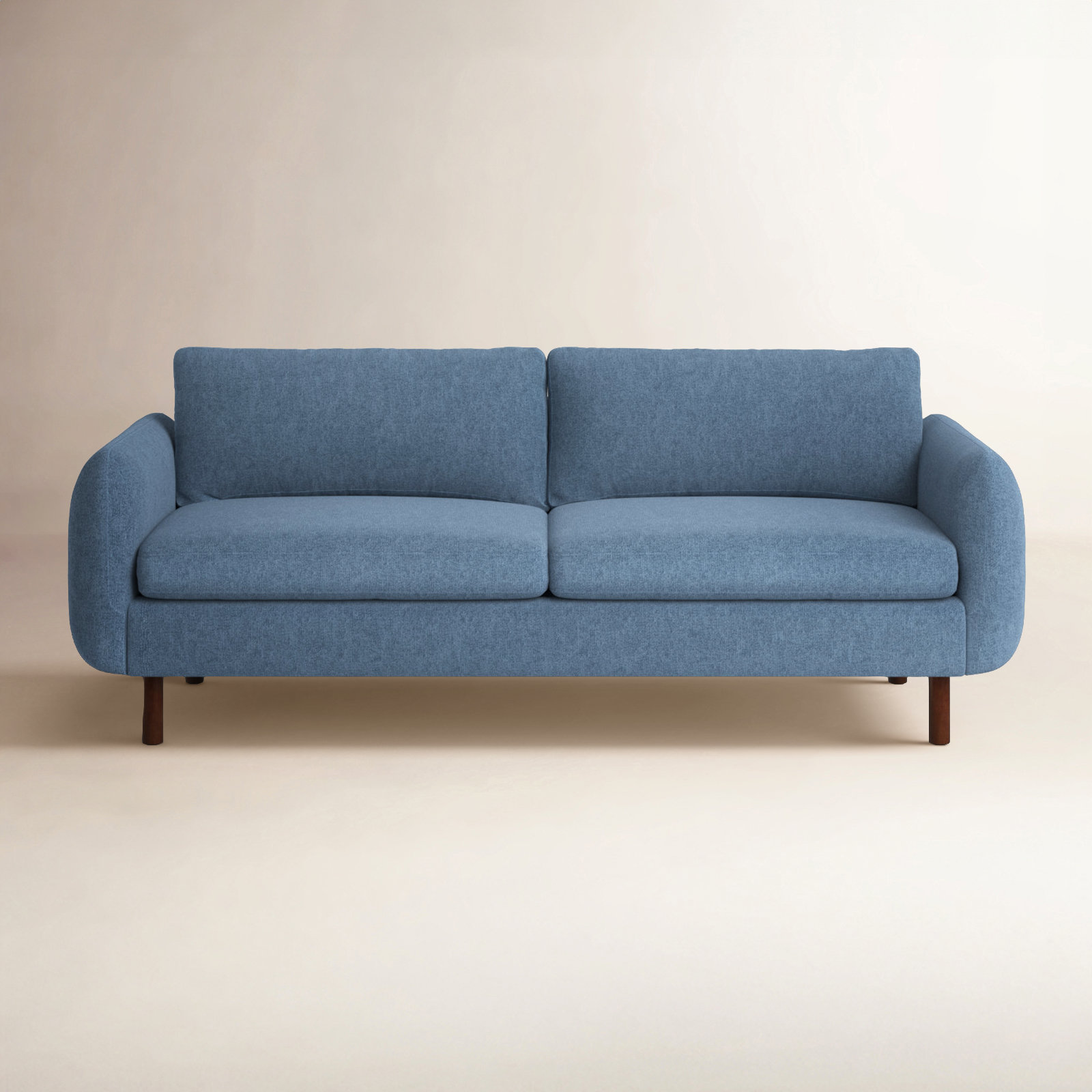 Leno 86" Velvet Sofa, Angel Sky Blue Performance Chenille