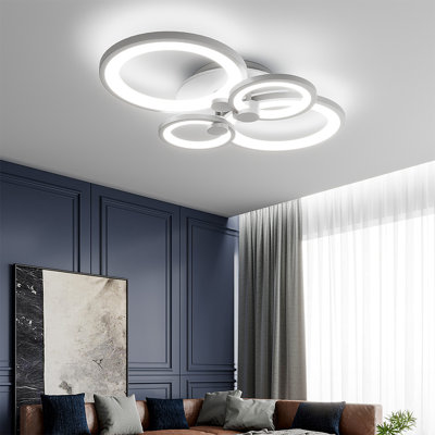 Bergstrom Modern Circular 4-Light 58cm LED Flush Mount Light