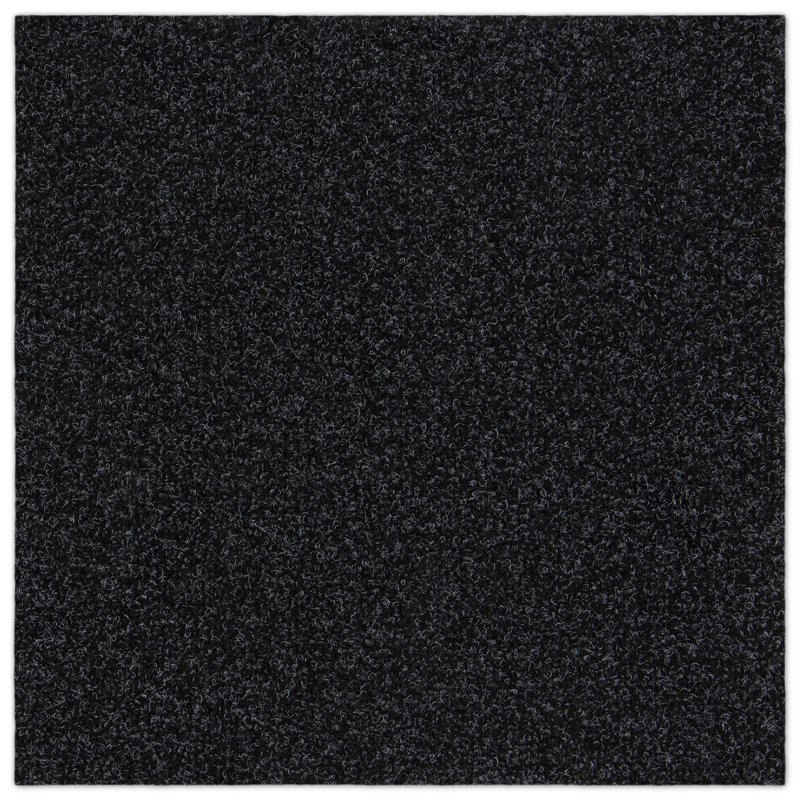 EAZY Floor Asheville Rib 18"x18" Peel and Stick Carpet Tile Anthracite, Anthracite