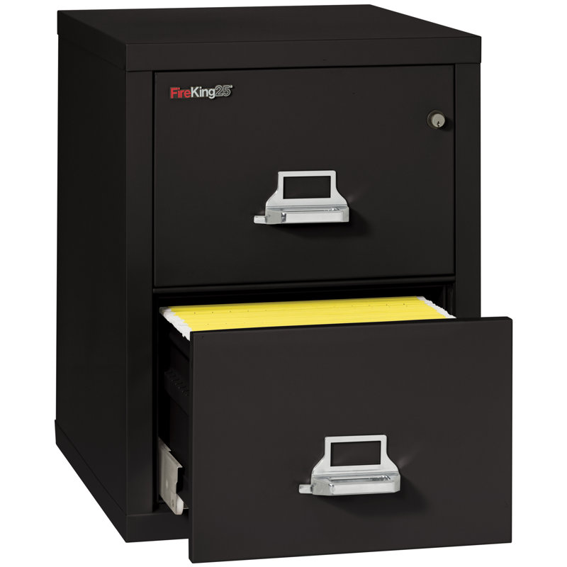 Fireproof 2 - Drawer File Cabinet, Black
