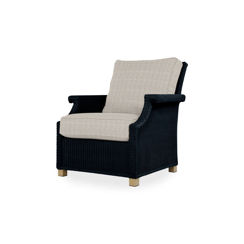 Hamptons Outdoor Lounge Chair, Cottage Pepper, Ebony