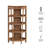 Billups 71 Inch Corner Bookshelf In Walnut-1564616986