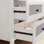 Commode double 6 tiroirs l 47 po moderne en bois