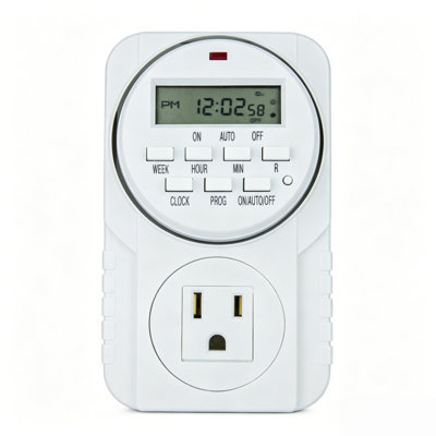 Minuterie numérique hebdomadaire pour appareils électriques d'intérieur, 120 V