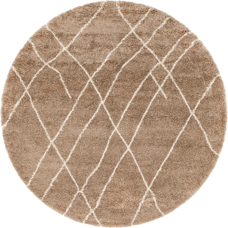 Geometric Indoor Rug, Round 8'