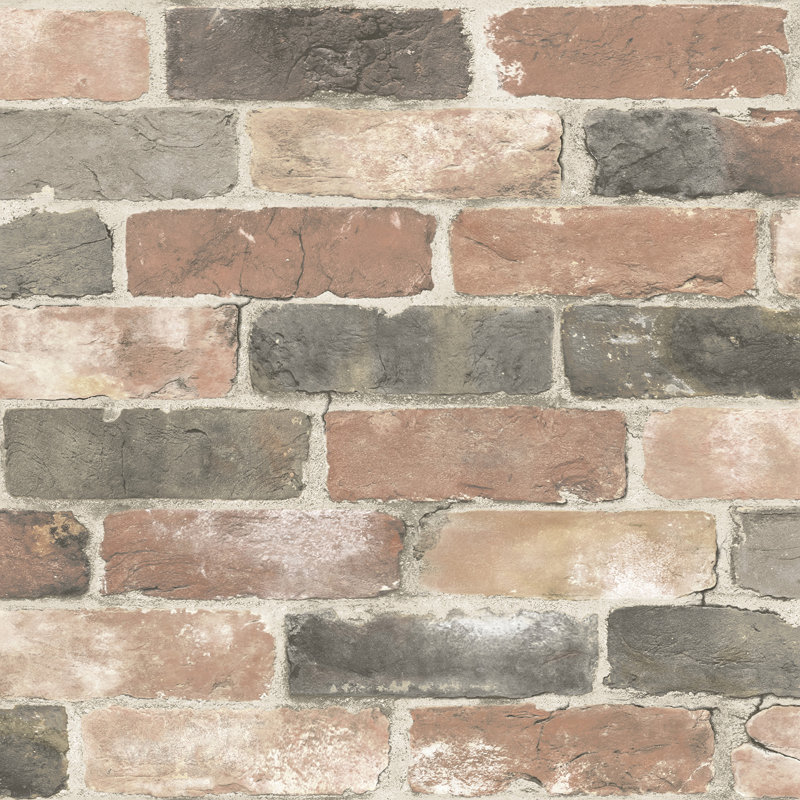 Newport Reclaimed Brick Peel and Stick 5.5m x 52cm Wallpaper Roll