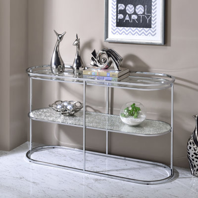 Arlayne 48'' Glass Top Console Table