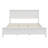 Modern White Solid Wood Queen Platform Bed
