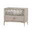 Ensemble de chambre à coucher grand, commode, miroir de commode brun naturel 5 pièces Kaira-112302884