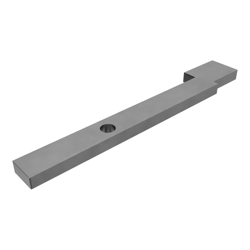 240C3AD0F01649A0A75CEF3D8D0AE938 Fabrication en métal à barre pivotante 2 1/2 po de longueur et 21 po de largeur, finition grise