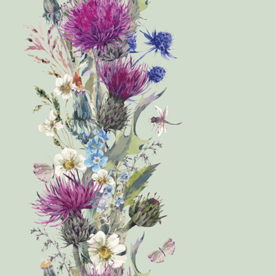 Pré fleuri rétro