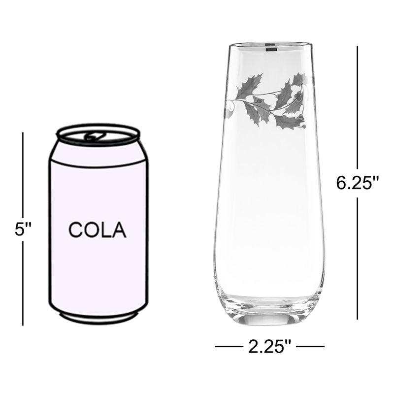 Holiday 4-Piece Glassware Set