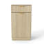 Armoire poubelle inclinable 10 gallons Woodgrain avec tiroir à texture ondulée et bac coulissant-1761904854