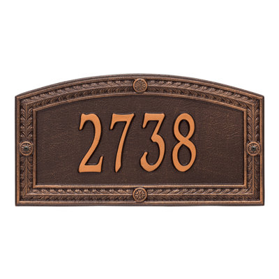 Personalized Standard 1-Line Wall Address Plaque
