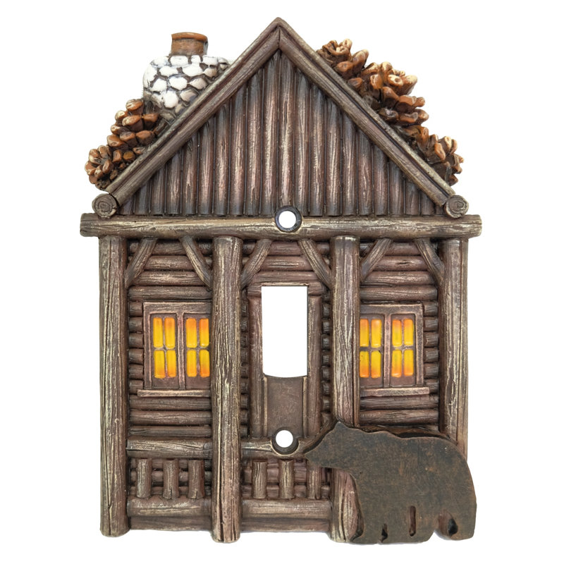 Plaque murale à interrupteur simple Cozy Cabin